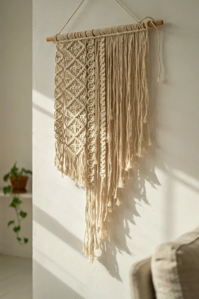 Asymmetrical Modern Macrame Design