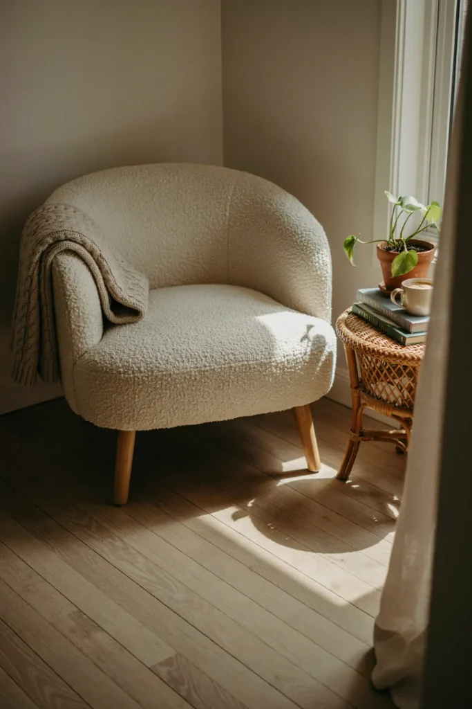 Boucle Accent Chair Nook