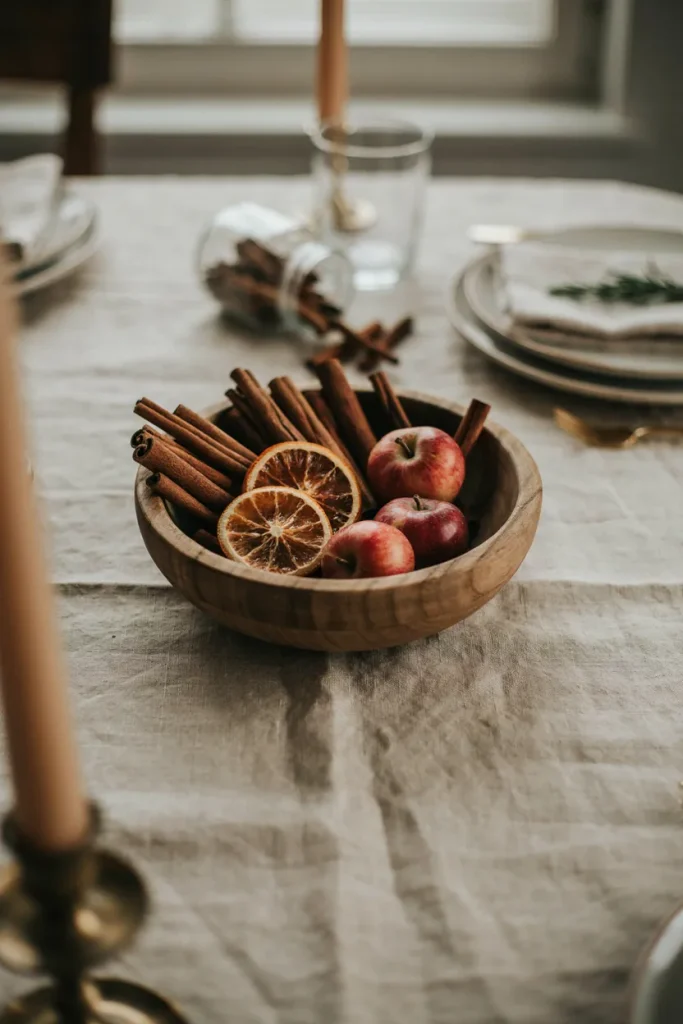  Cinnamon Stick and Apple Centerpiece