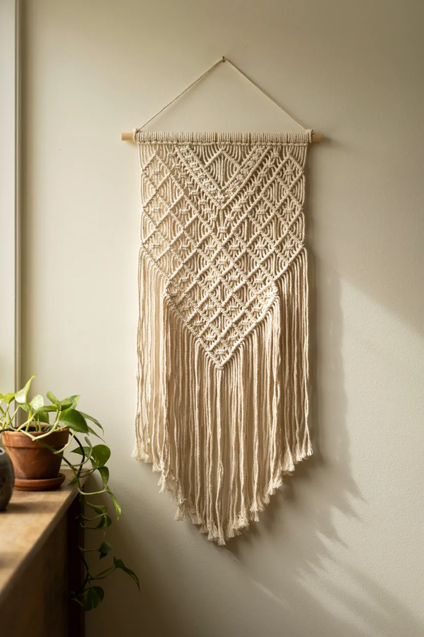  Classic Diamond Pattern Wall Hanging