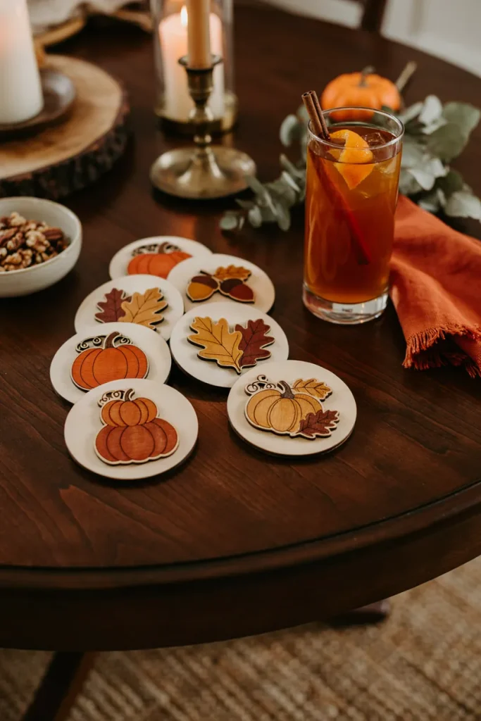 Custom Fall Coasters