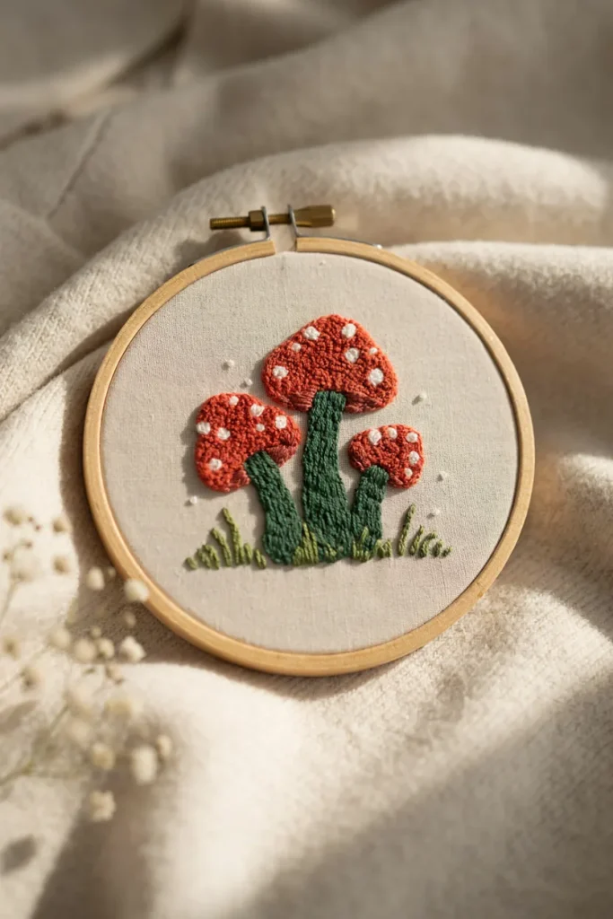 Cute Mushroom Cluster