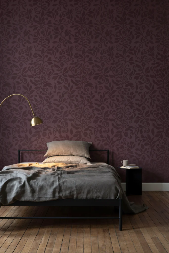 Dramatic Plum Wallpaper Pattern