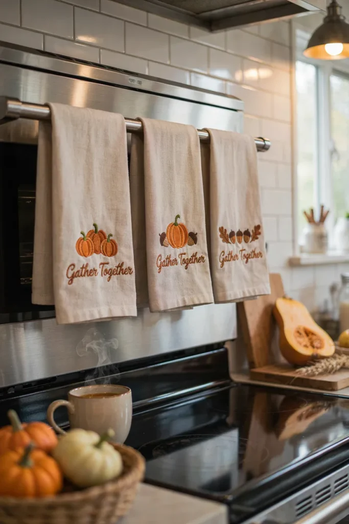  Fall-Themed Kitchen Towels