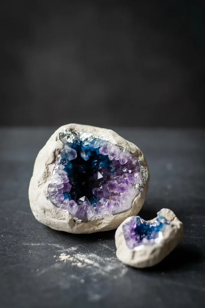 Geode-Inspired Plaster Painting Kit