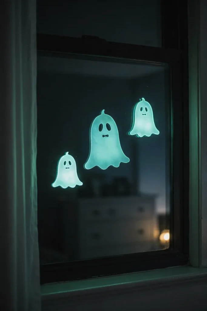 Glow-in-the-Dark Ghost Window Clings