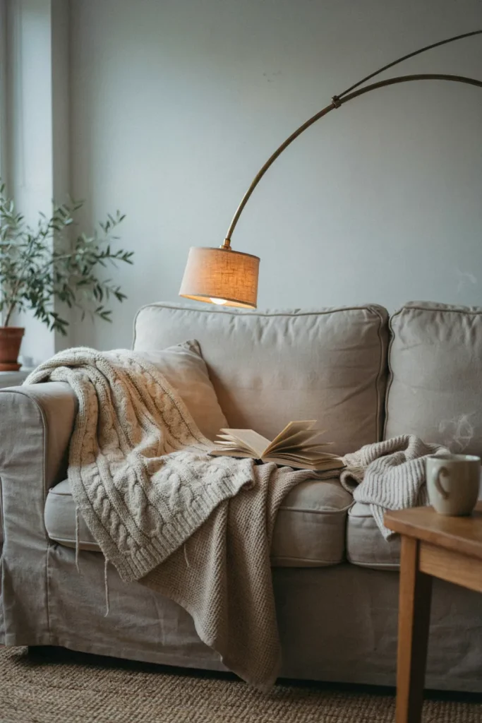 Layered Knit Throw Blankets