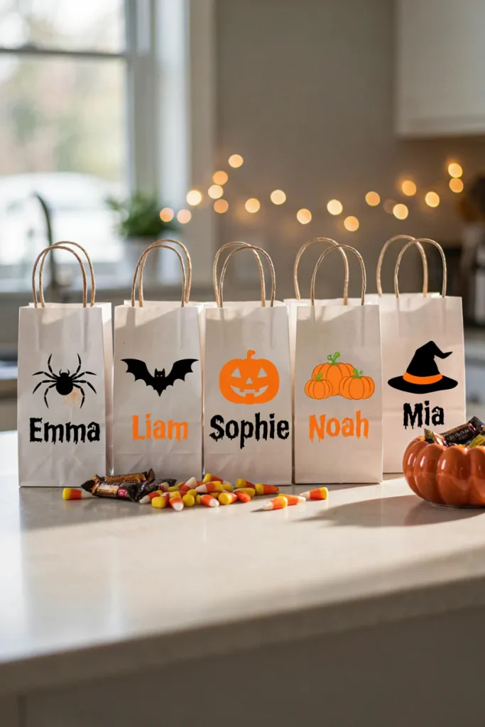 Personalized Halloween Treat Bags