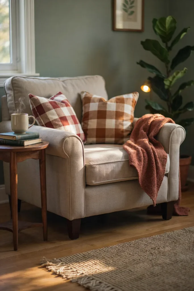  Plaid Throw Pillow Accents