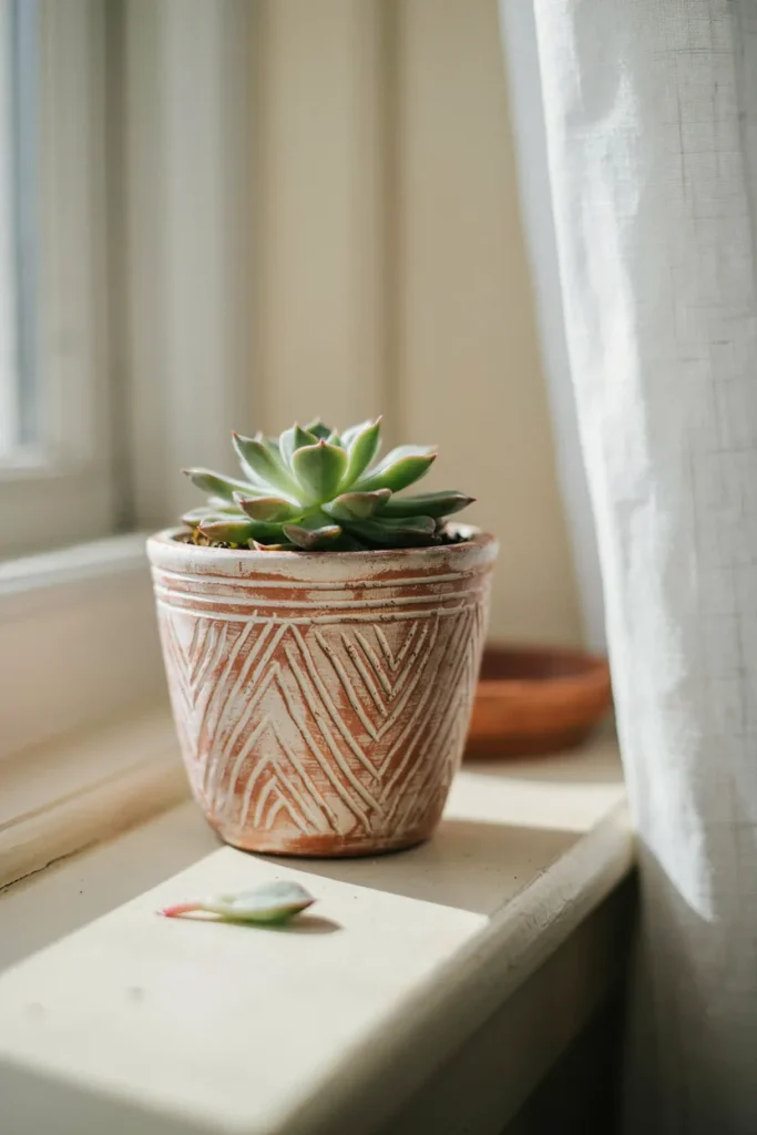 Plaster Succulent Pot Painting Kit