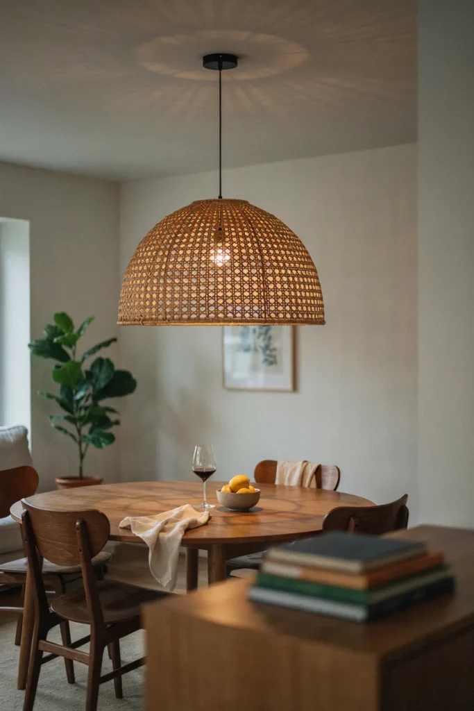 Rattan Pendant Light Fixture