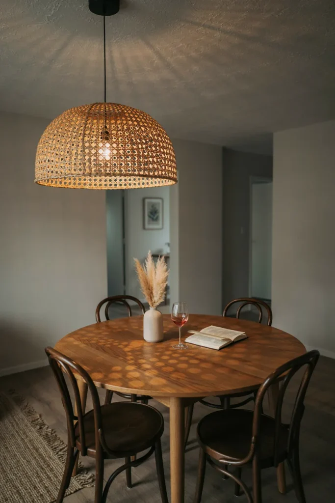 Rattan Pendant Light Fixture