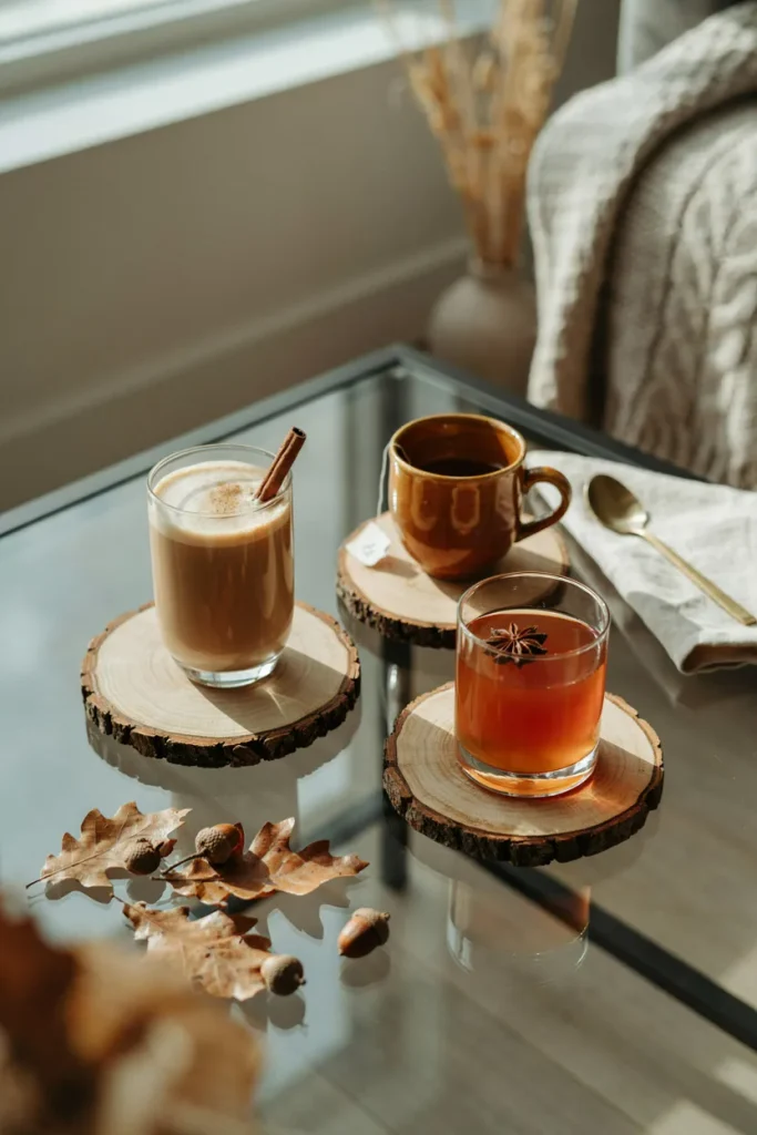 Rustic Wood Slice Coasters