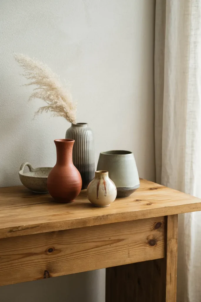 Sculptural Ceramic Vase Display