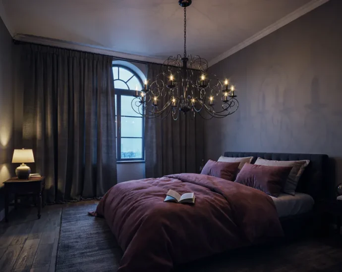 Plum Noir Bedroom Ideas