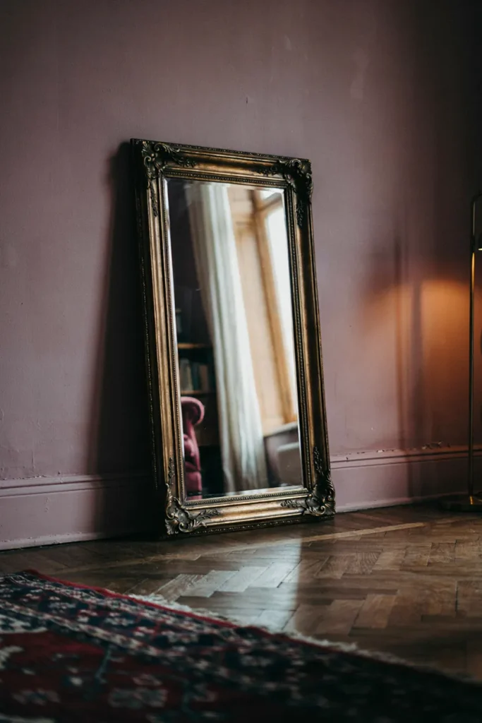 Vintage Mirror with Ornate Frame