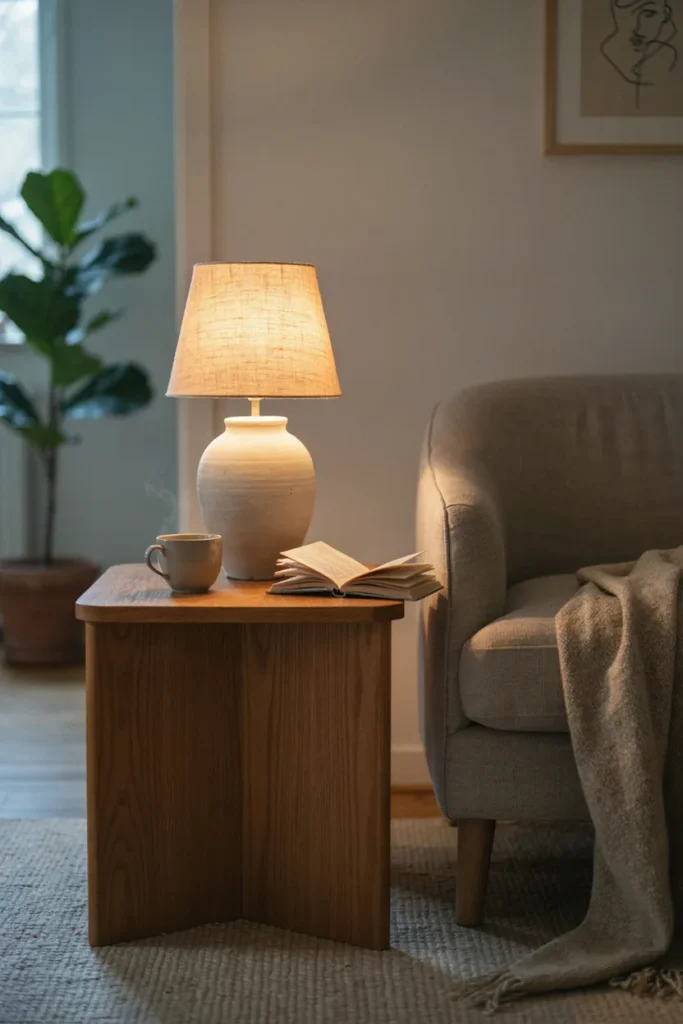 Warm Table Lamp Ambient Lighting
